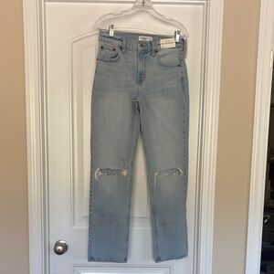 Abercrombie & Fitch Light Blue Straight Leg Jeans